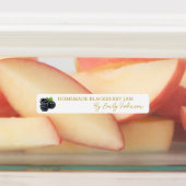 Zelfgemaakte Blackberry Jam Thin Label (Aangebracht)