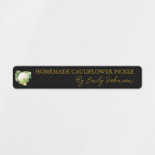 Zelfgemaakte bloemkool Pickle Thin Label (Design 1)