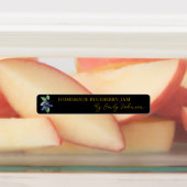 Zelfgemaakte Blueberry Jam Thin Label (Aangebracht)