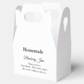 Zelfgemaakte bosbessenjam gemaakt met liefde voeg bedankdoosjes (Geopend)