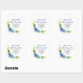 Zelfgemaakte Bosbessenjam Inmaaklabel Ronde Sticker (Vel)