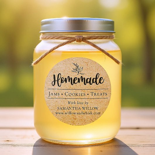 Zelfgemaakte Botanische Kraft Custom Product Verpa Ronde Sticker