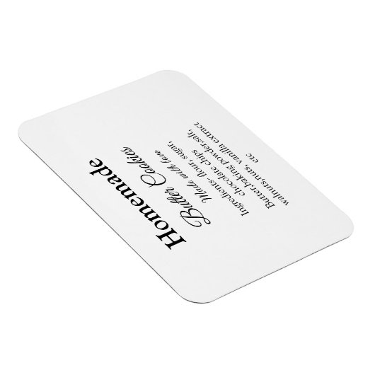 Zelfgemaakte boterkoekjes gemaakt met liefde en te magneet (Rechterzijde)