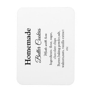 Zelfgemaakte boterkoekjes gemaakt met liefde en te magneet