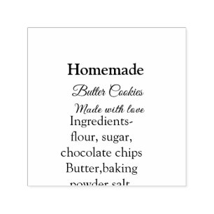 Zelfgemaakte boterkoekjes gemaakt met liefde en te  zelfinktende stempel