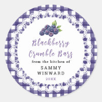 Zelfgemaakte Braambes Crumble Reep Label