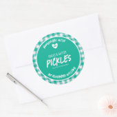 Zelfgemaakte Brood En Boter Augurk Ronde Sticker (Envelop)