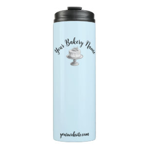 Zelfgemaakte Cake Zakelijke Promotionele Gift Blau Thermosbeker