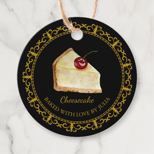  zelfgemaakte cheesecake Hang Label (Voorkant)