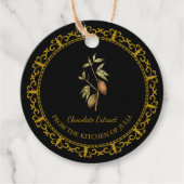  zelfgemaakte chocolade extract hang Label (Voorkant)