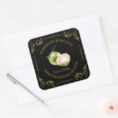  zelfgemaakte Coconut Butter Square Label (Envelop)