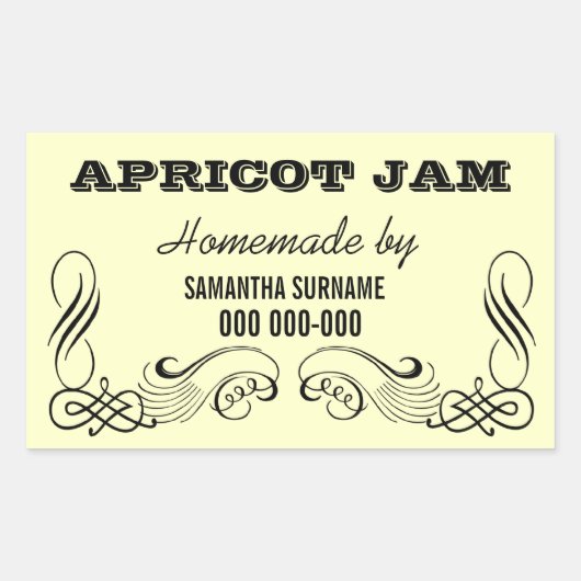 Zelfgemaakte conserven jam jar stickers (Voorkant)