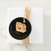 Zelfgemaakte cookies Favoriet Tags | Zwart Bedankjes Labels (In situ)