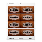Zelfgemaakte cookies van YOU  Labels (Full Sheet)