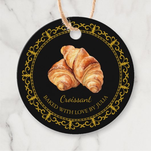  zelfgemaakte croissant hang Label (Voorkant)