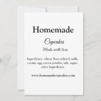 Zelfgemaakte cupcakes gemaakt met liefde tekst toe