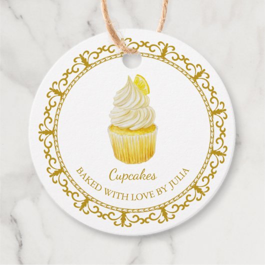  zelfgemaakte cupcakes hangen Label (Voorkant)