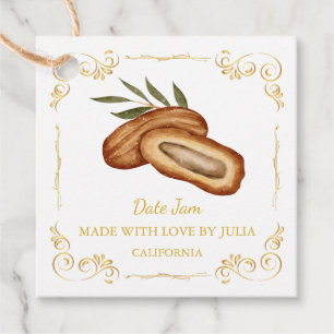  Zelfgemaakte Datum Jam Square Hang Label