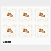 zelfgemaakte datum Jam Square Label (Vel)