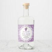 Zelfgemaakte Druivensiroop Fles Etiket (Voorkant)