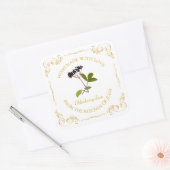 Zelfgemaakte Elderberry Jam Square Label (Envelop)