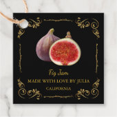 Zelfgemaakte Fig Jam Square Hang Label (Voorkant)