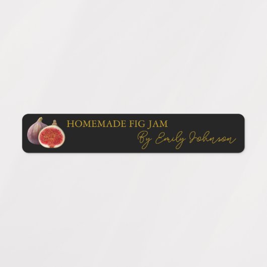 Zelfgemaakte Fig Jam Thin Label (Design 1)