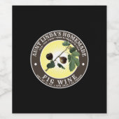  Zelfgemaakte Fig Wijn Label Sjabloon Wijn Etiket (Enkel label)