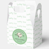 Zelfgemaakte Fortune Cookie St. Patrick's Day Doze Bedankdoosjes (Open)