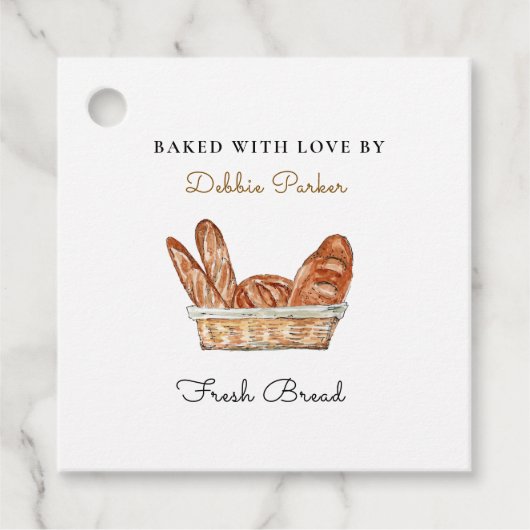 Zelfgemaakte Fresh Bread Hang Label (Voorkant)