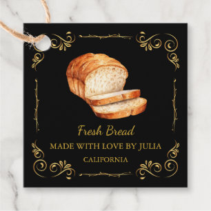  zelfgemaakte Fresh Bread Square Hang Label