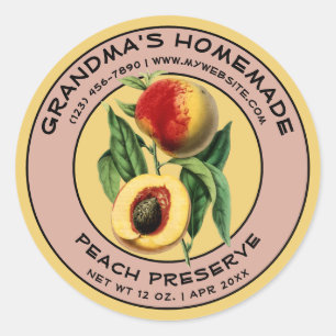 Zelfgemaakte Fruit Label Sjabloon