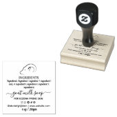 Zelfgemaakte Geitenmelk Zeep Label Rubberstempel (Gestempeld)