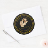  zelfgemaakte gember extract label l zwart (Envelop)