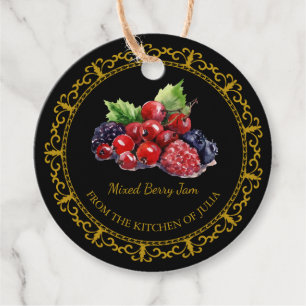 Zelfgemaakte Gemengde Berry Jam Hang Label l Zwar