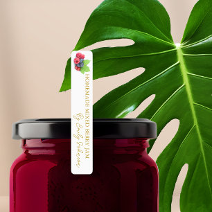 Zelfgemaakte Gemengde Berry Jam Thin Label