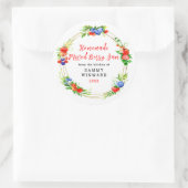 Zelfgemaakte Gemengde Bes Jam Inmaaklabel Ronde Sticker (Tas)