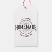 Zelfgemaakte gepersonaliseerde label cadeau Label Cadeaulabel (Achterkant)