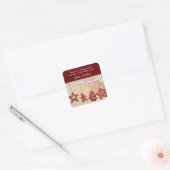 Zelfgemaakte Gingerbread Christmas Cookies Sticker (Envelop)