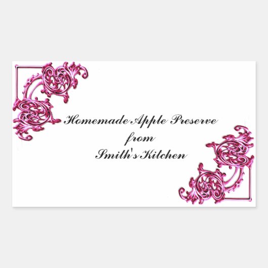 Zelfgemaakte goederen label sjabloon - stickers (Voorkant)