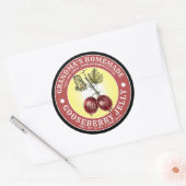 Zelfgemaakte Gooseberry Jelly Sjabloon Ronde Sticker (Envelop)