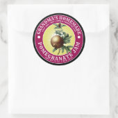  zelfgemaakte granaatappel jam Sjabloon Ronde Sticker (Tas)