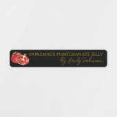 Zelfgemaakte granaatappel Jelly Thin Label (Design 1)
