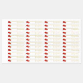 Zelfgemaakte granaatappel Jelly Thin Label (Vel)