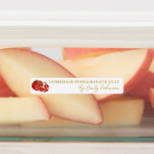 Zelfgemaakte granaatappel Jelly Thin Label (Aangebracht)