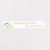 Zelfgemaakte Guava Jam Thin Label (Design 1)