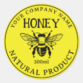 Zelfgemaakte Honey Editable Label Sticker (Voorkant)