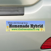 Zelfgemaakte Hybride Bumpersticker (Op auto)
