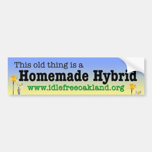 Zelfgemaakte Hybride Bumpersticker (Voorkant)