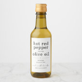 Zelfgemaakte Infused Olive Oil Label - Twee regels Wijn Etiket (Voorkant)